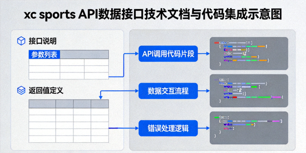xc sports API数据接口技术文档与代码集成示意图